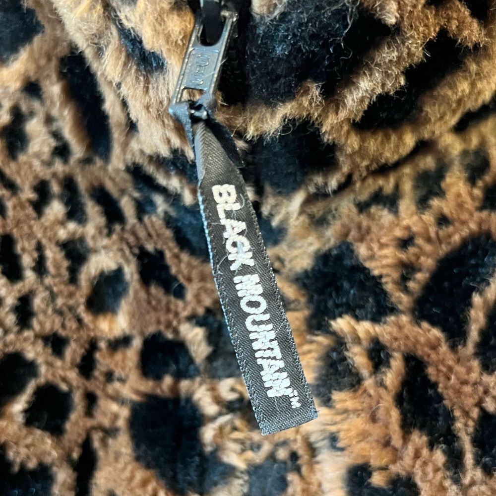 Black Mountain Outdoor Gear Animal Print Faux Fur Coat - Picture 6 of 13
